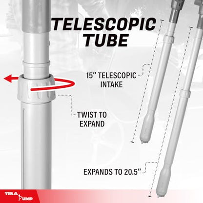 TERA PUMP Fuel Transfer Pump w/Quick Flow Control Nozzle - style: 3.25 ft Telescopic Pump (D)