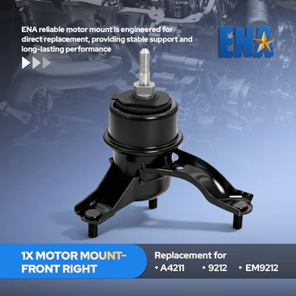 ENA Engine Motor and Trans Mount Set of 4 Compatible with Toyota 2002 2003 2004 2005 2006 Camry 2.4L Auto Trans Replacement for A4203 A4211 A4204 A4207 9211 9212 9148 9165