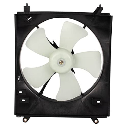 TRQ Left A/C Condenser Cooling Fan Assembly Drivers Side