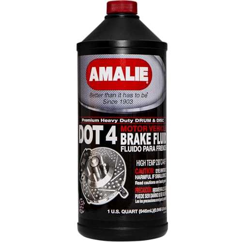 AMALIE Dot 4 Brake Fluid (160-65046-50) 1 Quart, Pack of 12 | Made in USA - size: 1 Quart / Pack of 12