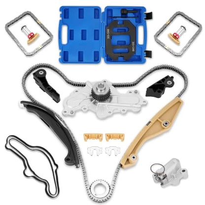 Timing Chain Kit with Water Pump & Camshaft Holding for 3.5L 3.7L V6