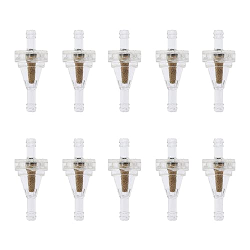 10pcs Universal 1/4" Fuel Filters Small Engine Inline Carb Fuel Gas Filters