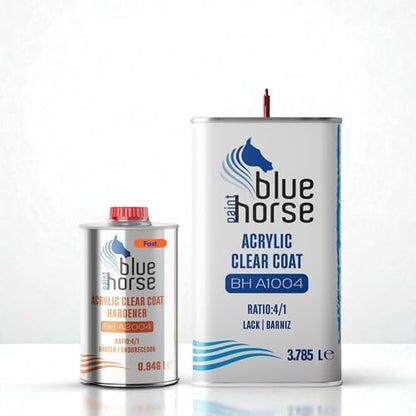 BH-A1004 Clear Coat & A2004 Fast Hardener – High-Gloss Urethane Finish | Rapid Drying 2K Automotive Clear | Ideal for Low-Temp Application - color: BH-A1004 Clear Coat and BH A2004 Fast Hardener