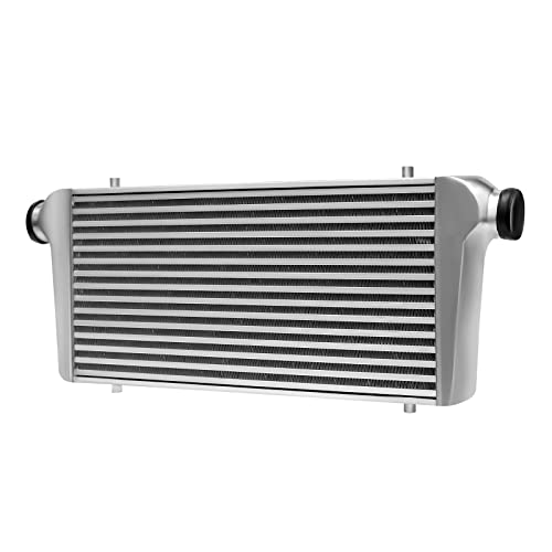 2.50 Inch Inlet/Outlet Diameter, Universal Aluminum Intercooler 31x12x3 in - size: 31x12x3