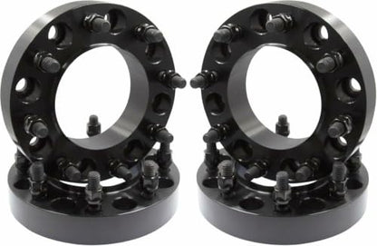 Wheel Accessories Parts 4 Pcs Hub Centric Wheel Spacers 8 on 180mm 1.50 Inch Thick 124.1mm Hub M14x1.5 14x1.5 Thread Stud Fits Chevy Silverado GMC Sierra 2500 3500 Single Rear Wheel (SRW) - size: With Lip, style: 1.50" Alum (4 Pack)