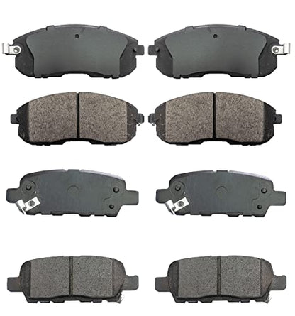 Front & Rear Ceramic Brake Pads Replacement for 2007-2010 2011 2012 2013 Nissan Altima(D815+D905) - style: D815-D905