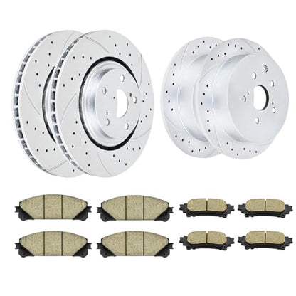Acinoparts Front and Rear Brake Kit Replacement for Toyota Sienna - size: HMBK20601