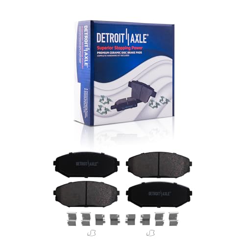 Detroit Axle - 8pc Drilled Brake Rotors Brake Pads for 2001 2002 Acura MDX - size: 8PR1200370/kit