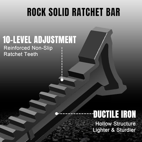 Torin 3 Ton Steel Heavy Duty Jack Stands, Double Locking Pins Car Lift Jack, Black, 2 Pack - style: Wide Base