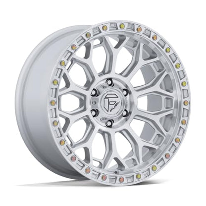 FUEL OFF-ROAD TALON 17X9 6X5.5 5.04 1mm GLOSS SILVER W/MACHINED FACE - FC901SD17906801 - color: GLOSS SILVER W/ MACHINED FACE, size: 17X9, 6X5.5, 5.04, 1mm