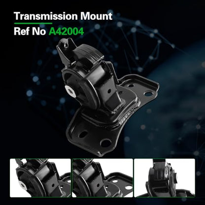 Engine Motor Transmission Mount Kit Compatible with Prius 2010-2015