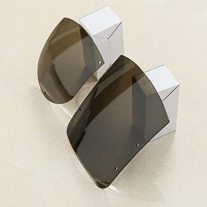 TCMT ABS Windshield Quarter Fairing Kit Fits For Sportster XL 88-16 Dyna 95-05 FXR 86-94 (Smoke) - color: Smoke Windshield