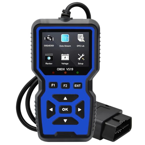 OBD2 Scanner Diagnostic Tool - Check Engine Light Code Reader, Reset Function, Data Stream, I/M Readiness, Full Features, Modes 6 & 8, for All 1996+ Vehicles, Automotriz Scanner - color: Blue
