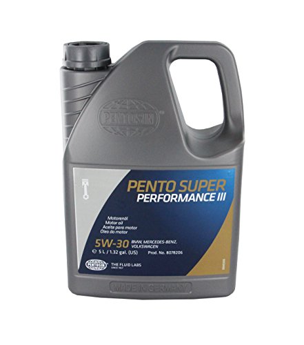 Pentosin 8078206 Pento Super Performance III 5W-30 Full Synthetic Extended Life Motor Oil for All-Season Use; 5 Liter Jug