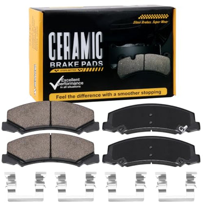 D1159 Front Ceramic Brake Pads Kit Fit For Buick Lucerne 2006-2011, For LaCrosse 2008-2009, For Cadillac DTS 2006-2011, For Chevrolet Impala 2006-2013, For Monte Carlo 2006-2007 - style: HZ1159