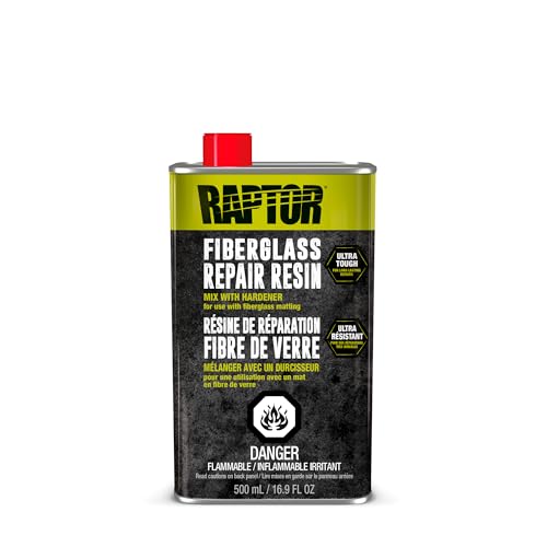 RAPTOR Fiberglass Repair Kit, Ultra Tough, for Long-Lasting Repairs On Holes, Splits & Cracks, Automotive Repair Kit