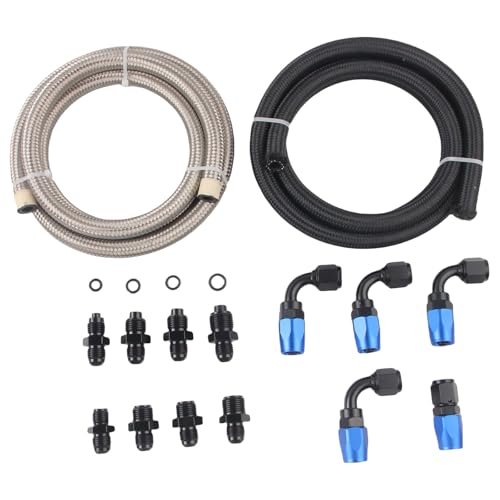 AN6 Power Steering Hose Fitting Kit for LS Swap LS1 LS3 Pump