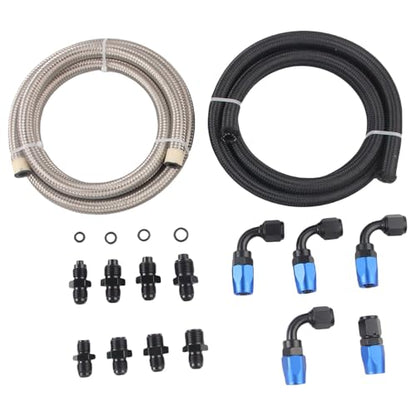 AN6 Power Steering Hose Fitting Kit for LS Swap LS1 LS3 Pump