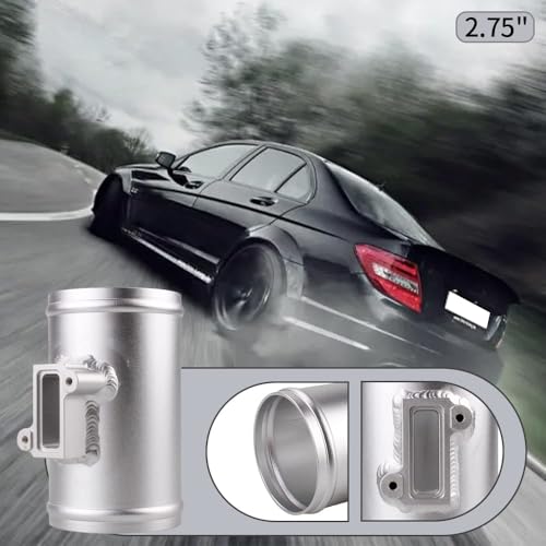 BARTOO 2.75" Air Flow Meter Base MAF Sensor Mount for Nissan Honda Ford - size: 2.75"