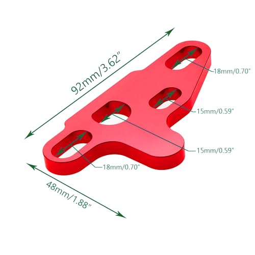 2PCS Red Oil Pump Alignment Girdle Brace Kit,Billet Aluminium CNC Machined Oil Pump Guide Hold Down Tool for GM Gen V LT1 LT4 LT5 L83 L86 L87 Engine Cam Swap,Anodized Finish with Bolts - color: RED