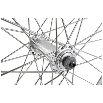 Wheel Front 26 x 1.5, WEI-ZAC19, Silver, QR Alloy Silver Hub, 14g SS Spokes, 36H