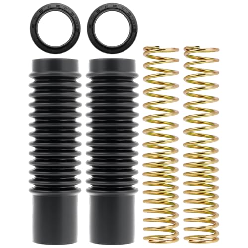 CT90 Front Fork Boots Rebuild Kit with Spring Seal Compatible with Honda CB125 CL125 CS90 CT90 TRAIL90 CT110 S90 CL90 Replace 51611-459-880