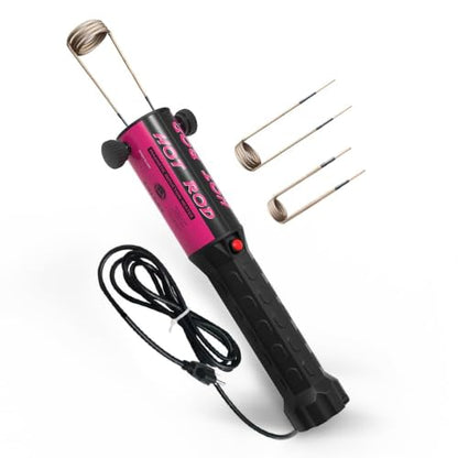 Solary Induction Heater for Bolt Removal - 1200W Heating Rusted Bolts - color: Rose Red