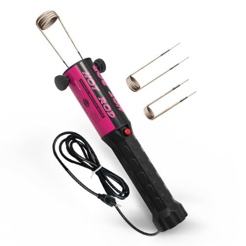 Solary Induction Heater for Bolt Removal - 1200W Heating Rusted Bolts - color: Rose Red