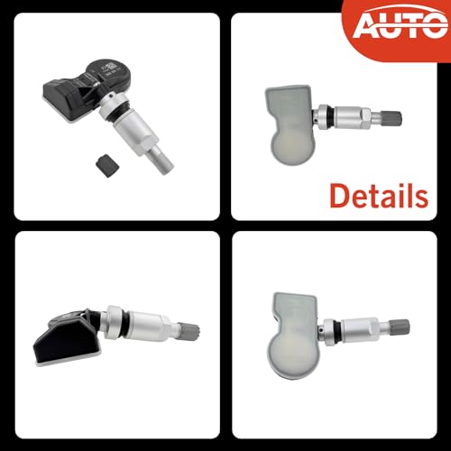 4Pack Universal Pre-Programmed TPMS Sensor Tire Pressure Monitoring Sensors Compatible with 2000-2023 Mercedes Benz Model 433Mhz 315Mhz