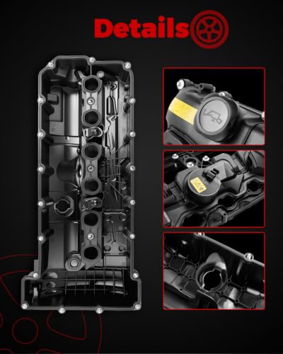 Engine Valve Cover Fits for 2011-2015 335i, 2011-2016 535i, 2011-2018 X5 - size: 11127570292