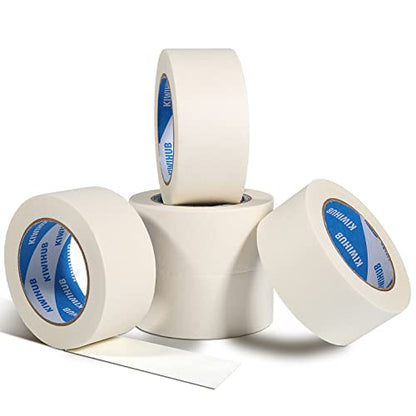 White Painters Masking Tape,2" x 60 Yards x 5 Rolls - color: White