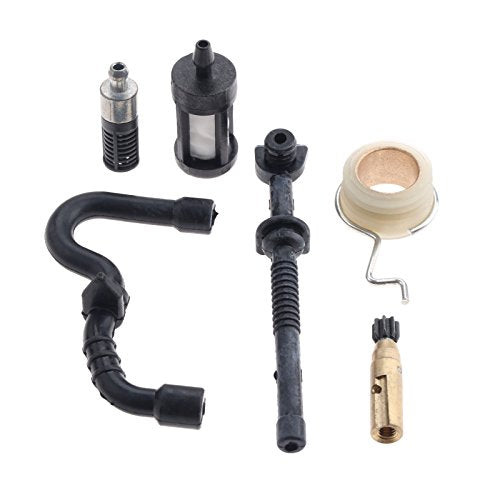 Ms170 Oil Pump Oil Pump Worm Gear Fuel Oil Hose Filter Service Kit
