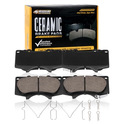 Ceramic Front Brake Pads Compatible with 2005-2023 Toyota Tacoma/2003-2023 4Runner/2007-2014 FJ Cruiser/2000-2006 Tundra/2001-2007 Sequoia;2010-2023 Lexus GX460/2003-2009 Lexus GX470(D976) - color: HZ976