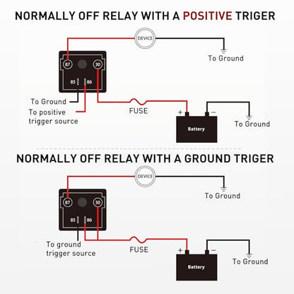 Nilight 12V 200A 4 Pin SPST Starter Relay Heavy Duty Switch for Car RV - color: 200A-1PC