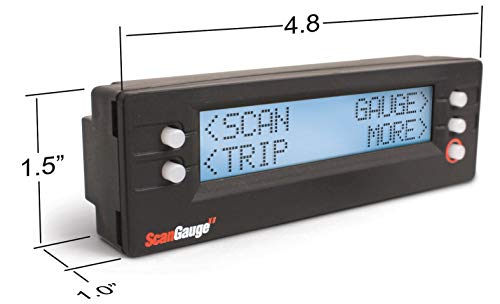 ScanGauge SG2 Ultra Compact 3-in-1 Automotive Computer with Customizable Real-Time Fuel Economy Digital Gauges for OBD2 Vehicles
