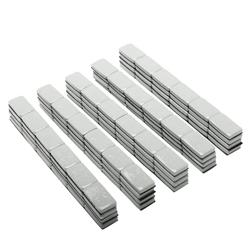 Tire Balancing Wheel Weights Stick-On Adhesive 1 OZ Gray 144 pcs 9 LBS Lead-Free - color: Gray, size: 144 Ounce (Pack of 1)