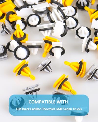 70pcs Fender Flare Rocker Panel Moulding Clips for GM Chevy GMC Sierra