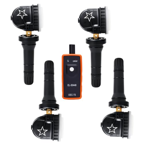 TPMS Sensors, 4PCS GM 433MHz Tire Pressure Sensors with 50448 Relearn Tool - size: 13598773