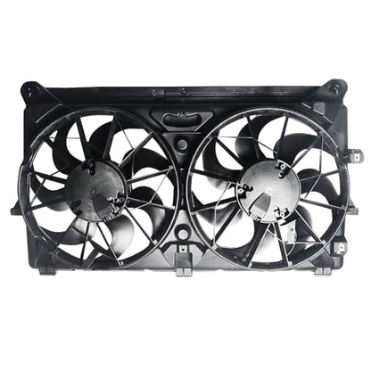 Radiator Cooling Fan Assembly Replacement for 2007-2014 Yukon Tahoe Escalade Suburban Silverado Sierra 1500 Dual Fan 4.8L 5.3L 6.0L 6.2L Engine Cooling Fan #GM3115211
