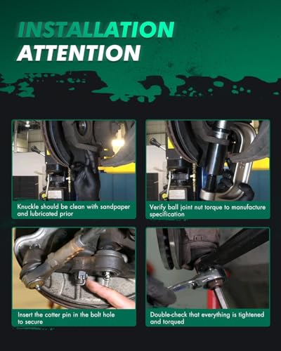 SCITOO 12pcs Front Suspension Kit Upper Control Arm And Ball Joint Sway Bar End Link Outer Inner Tie Rod End w/Boot Replacement for 2002-2005 for Ford Explorer 2002-2005 for Mercury Mountaineer