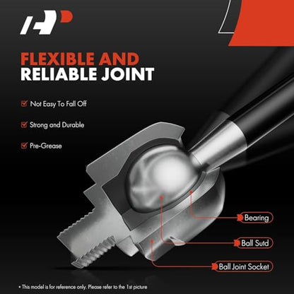 A-Premium Front Inner & Outer Tie Rod End Kit Fix Uneven Tire Wear