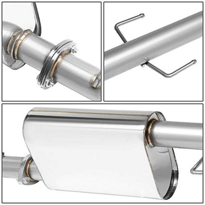 Auto Dynasty 2.4" Round Catback Exhaust System For 2013-2015 Toyota Tacoma