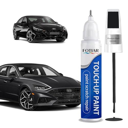 Touch Up Paint for Hyundai Phantom Black S3/S3B Paint Code Scratch Repair - color: Phantom Black (S3/S3B)