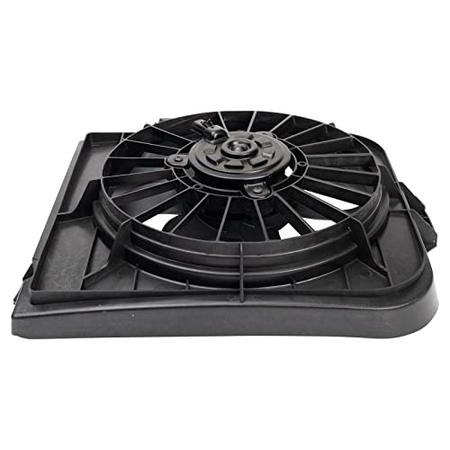 TRQ Left Radiator Cooling Fan Assembly Driver Side - style: RFA80428
