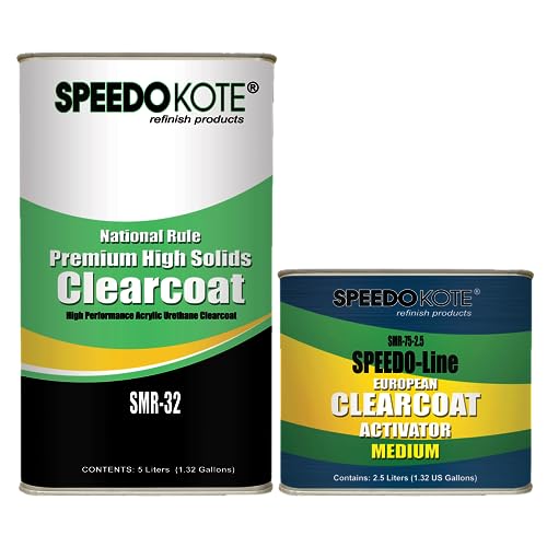 Speedokote Highest Gloss Premium Automotive Clear Coat with Medium Activator, SMR-32/75, use at 65-80 deg. F