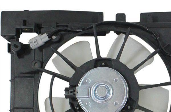 Sunbelt Dual Radiator And Condenser Fan Assembly Compatible with Lexus, Toyota CT200h, Prius, Prius Plug-In, Prius V 2010-2017 1.8L TO3115159 OE# 1671137040-PFM