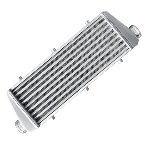 Universal Intercooler 23.5''x8.5''x2.7" Front Mount Intercooler 2.2'' Inlet and Outlet Aluminum Turbo Intercooler Direct Replacement for Any Turbo Charger system - size: 23.5''x8.5''x2.7" 2.2''