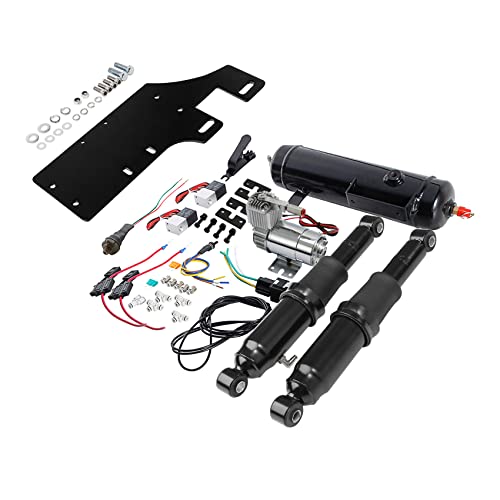 Adjustable Rear Air Ride Suspension & Tank Fit For Harley Touring 1994-2025 - color: Air Ride Suspension Tank