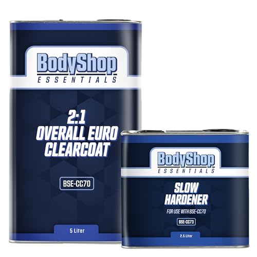 Overall Euro Clearcoat & Hardener Set Up, Automotive Clear Coat Kit (Clearcoat & Slow Speed Hardener)