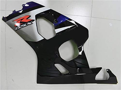 YTL Dark Blue Silver Full Fairing Fit for Suzuki 2004-2005 GSXR 600/750 - color: 007 Dark Blue Silver
